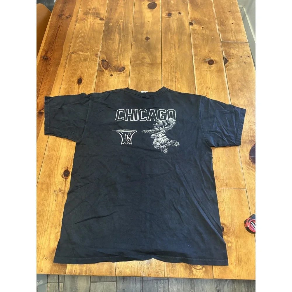 Anvil Chicago Bulls Grateful Dead Steal Your Face Skeleton Dunk T-Shirt Men's L